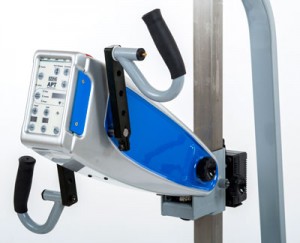 APT Plus mounted on Hi-Lo stand, close up